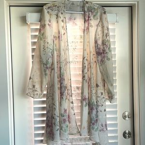 Floral robe/coverup